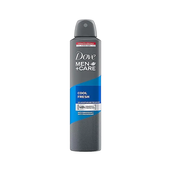 خرید اسپری داو کول فرش اصل | قیمت دئودورانت ضد تعریق اورجینال داو مدل Dove Cool Fresh Men Care