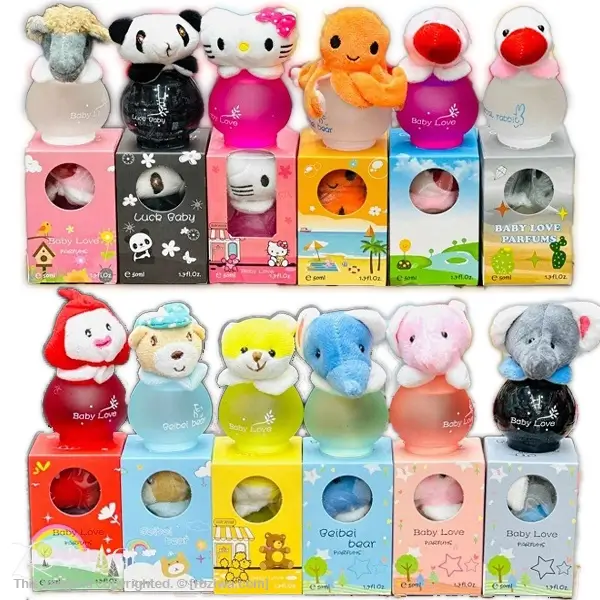 عطر بچه گانه عروسکی بیبی لاو با رایحه‌ای شیرین و بی‌خطر برای بچه ها